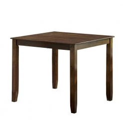 3-Piece Square Wooden Brown Dining Table Set by Benjara -Cheap Benjara Store brown benjara dining room sets bm230071 c3 1000