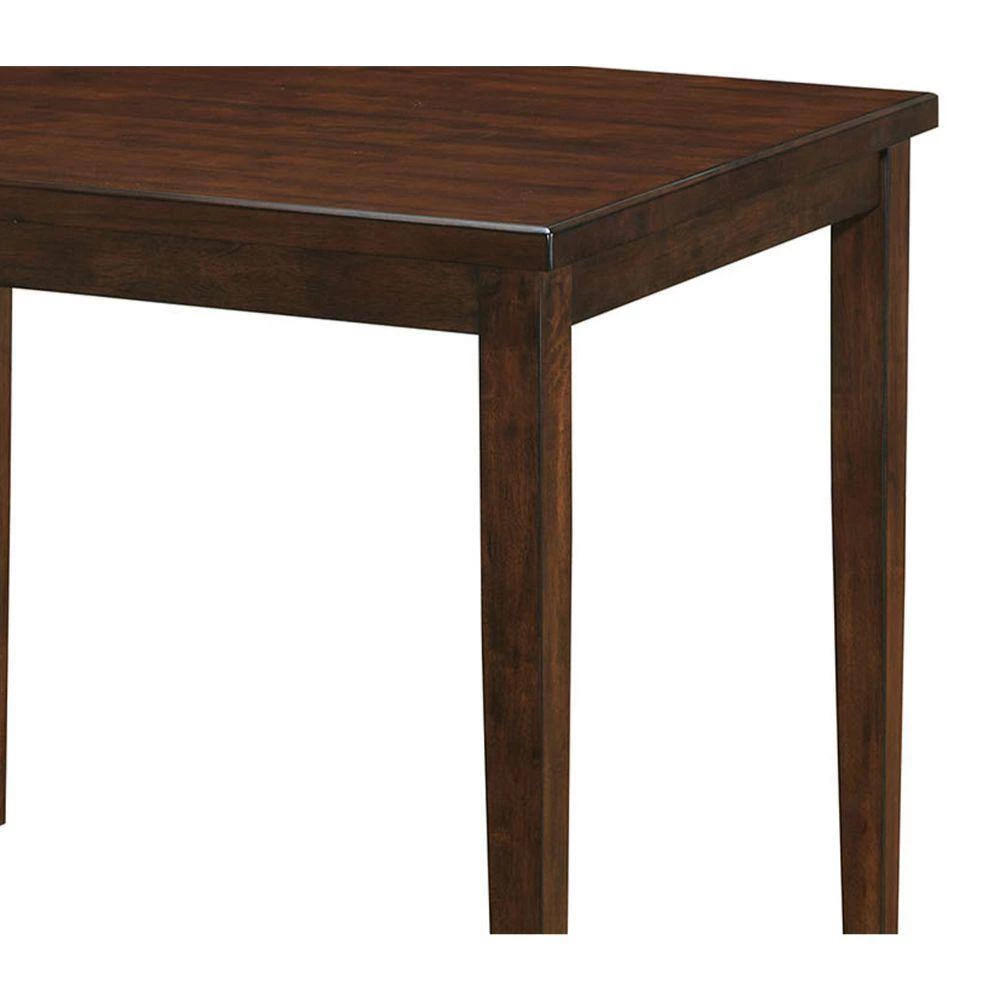 Marten Mid Cent Modern 36.63 in. H Brown Counter Height Table by Benjara 4 Marten Mid Cent Modern 36.63 in. H Brown Counter Height Table by Benjara - Image 4