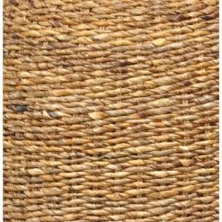Transitional Style 19 in. H Brown Wood and Woven Rattan Round End Table by Benjara 8 Transitional Style 19 in. H Brown Wood and Woven Rattan Round End Table by Benjara -Cheap Benjara Store brown benjara end side tables bm195693 4f 1000