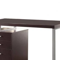 Contemporary Style 23.5 in. Brown Office Writing Desk with File Drawer by Benjara -Cheap Benjara Store brown benjara executive desks bm159071 4f 1000
