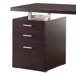 Contemporary Style 23.5 in. Brown Office Writing Desk with File Drawer by Benjara -Cheap Benjara Store brown benjara executive desks bm159071 c3 1000