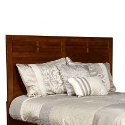 2.13 in. Cherry Brown Panel Design Twin Size Wooden Headboard by Benjara -Cheap Benjara Store brown benjara headboards bm218153 c3 1000