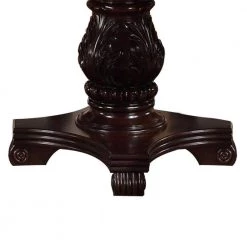 Traditional Dark Cherry Brown Round Dining Table by Benjara -Cheap Benjara Store brown benjara kitchen dining tables bm171266 1f 1000