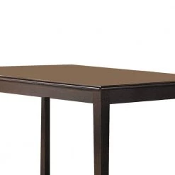 29 in. H Espresso Brown Wooden Dining Table with Tapered Legs by Benjara -Cheap Benjara Store brown benjara kitchen dining tables bm177569 1f 1000