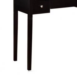 30" H x 36" W x 18" L Transitional Brown Wooden 2 Piece Vanity Set with Flip Top Mirror by Benjara -Cheap Benjara Store brown benjara makeup vanities bm238472 4f 1000