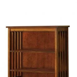 Antique Oak Traditional Media Shelf by Benjara -Cheap Benjara Store brown benjara media storage bm123059 4f 1000