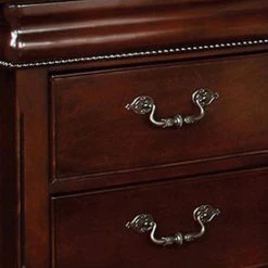 2 Drawers Wooden Brown Finish Night Stand by Benjara -Cheap Benjara Store brown benjara nightstands bm123205 44 1000