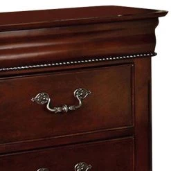 2 Drawers Wooden Brown Finish Night Stand by Benjara -Cheap Benjara Store brown benjara nightstands bm123205 4f 1000