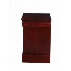 Traditional 2-Drawer s Brown Wood Nightstand by Louis Philippe III 22 in. L x 16 in. W x 24 in. H by Benjara -Cheap Benjara Store brown benjara nightstands bm154518 1f 1000