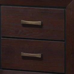 2-Drawer Dark Cocoa Brown Chic Wooden Side Nightstand 16.5 in. L x 23.5 in. W x 27 in. H by Benjara -Cheap Benjara Store brown benjara nightstands bm172131 4f 1000