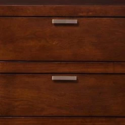 2-Drawers Brown Subtle Finish Wooden Nightstand 24" H x 24" W x 16" H by Benjara -Cheap Benjara Store brown benjara nightstands bm172857 1f 1000