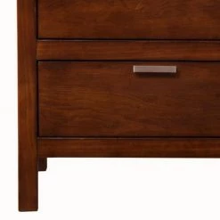 2-Drawers Brown Subtle Finish Wooden Nightstand 24" H x 24" W x 16" H by Benjara -Cheap Benjara Store brown benjara nightstands bm172857 4f 1000