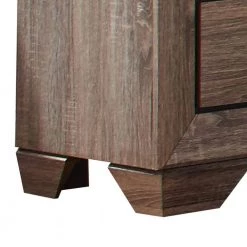 2-Drawer Brown Transitional Style Wooden Nightstand with Tapered Feet 16.5 in. L x 23.5 in. W x 26.75 in. H by Benjara -Cheap Benjara Store brown benjara nightstands bm185319 1f 1000