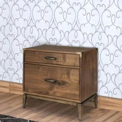 2-Drawer Brown Wooden Nightstand 16 in. L x 26 in. W x 25 in. H by Benjara 11 2-Drawer Brown Wooden Nightstand 16 in. L x 26 in. W x 25 in. H by Benjara -Cheap Benjara Store brown benjara nightstands bm187659 31 1000
