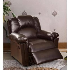 Brown Bonded Leather Rocker/Recliner by Benjara 15 Brown Bonded Leather Rocker/Recliner by Benjara -Cheap Benjara Store brown benjara recliners bm171425 31 1000