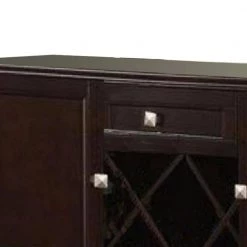 Chicly Styled Brown Rubber Wood Server 18 in. L x 52 in. W x 38 in. H by Benjara -Cheap Benjara Store brown benjara sideboards buffet tables bm171386 1f 1000