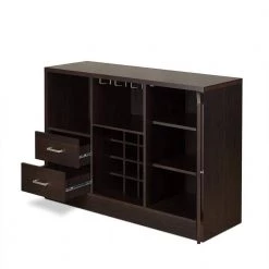 Espresso Brown with 1- Side Door Storage Cabinets and 2-Drawers Wooden Server 47 in. L x 16 in. W x 33 in. H by Benjara 11 Espresso Brown with 1- Side Door Storage Cabinets and 2-Drawers Wooden Server 47 in. L x 16 in. W x 33 in. H by Benjara -Cheap Benjara Store brown benjara sideboards buffet tables bm193794 4f 1000
