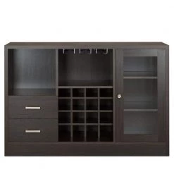 Espresso Brown with 1- Side Door Storage Cabinets and 2-Drawers Wooden Server 47 in. L x 16 in. W x 33 in. H by Benjara 10 Espresso Brown with 1- Side Door Storage Cabinets and 2-Drawers Wooden Server 47 in. L x 16 in. W x 33 in. H by Benjara -Cheap Benjara Store brown benjara sideboards buffet tables bm193794 c3 1000