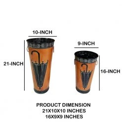 Brown Metal Umbrella Stand by Benjara 12 Brown Metal Umbrella Stand by Benjara -Cheap Benjara Store brown benjara umbrella stands bm07627 44 1000
