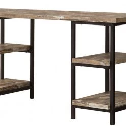 59 in. Rectangular Brown Writing Desks with Open Storage by Benjara 13 59 in. Rectangular Brown Writing Desks with Open Storage by Benjara -Cheap Benjara Store brown benjara writing desks bm172244 44 1000