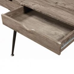 47.25 in. Rectangle Brown Wooden 1-Drawer Writing Desk with Lift Top Storage by Benjara -Cheap Benjara Store brown benjara writing desks bm245873 77 1000