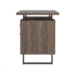 60 in. Rectangular Brown Wood 3 Drawer Office Writing Desk with Floating Top and File Cabinet by Benjara 9 60 in. Rectangular Brown Wood 3 Drawer Office Writing Desk with Floating Top and File Cabinet by Benjara -Cheap Benjara Store brown benjara writing desks bm246101 1f 1000