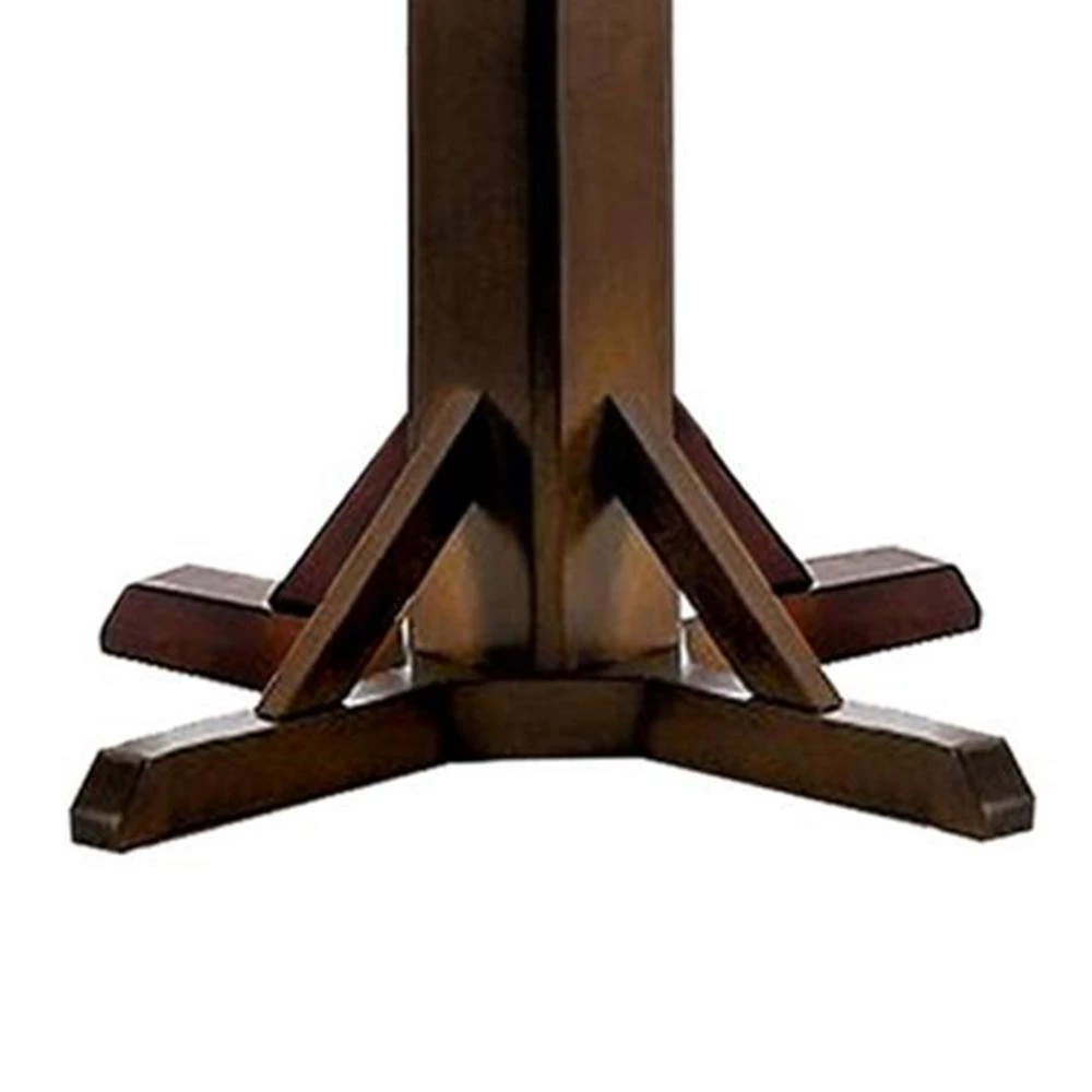 Brown Cherry and Ivory Counter Height Dining Table by Benjara 5 Brown Cherry and Ivory Counter Height Dining Table by Benjara - Image 5