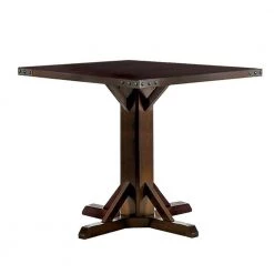 Brown Cherry and Ivory Counter Height Dining Table by Benjara