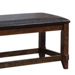 16 in. L x 48 in. W x 18.5 in. H Meagan I Transitional Style Brown Cherry Wooden Bench by Benjara -Cheap Benjara Store brown cherry benjara bedroom benches bm123895 4f 1000