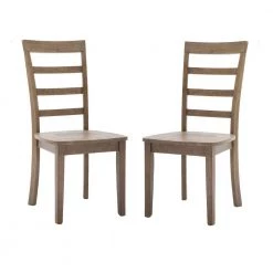 Moe 18 in. Brushed Brown Wood Ladder Back Dining Chair (Set of 2) by Benjara 13 Moe 18 in. Brushed Brown Wood Ladder Back Dining Chair (Set of 2) by Benjara -Cheap Benjara Store brushed brown benjara dining chairs bm274319 31 1000