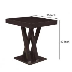 Contemporary Style 42 in. Brown Wooden Bar Table by Benjara 10 Contemporary Style 42 in. Brown Wooden Bar Table by Benjara -Cheap Benjara Store cappuccino brown benjara bar tables bm68966 44 1000
