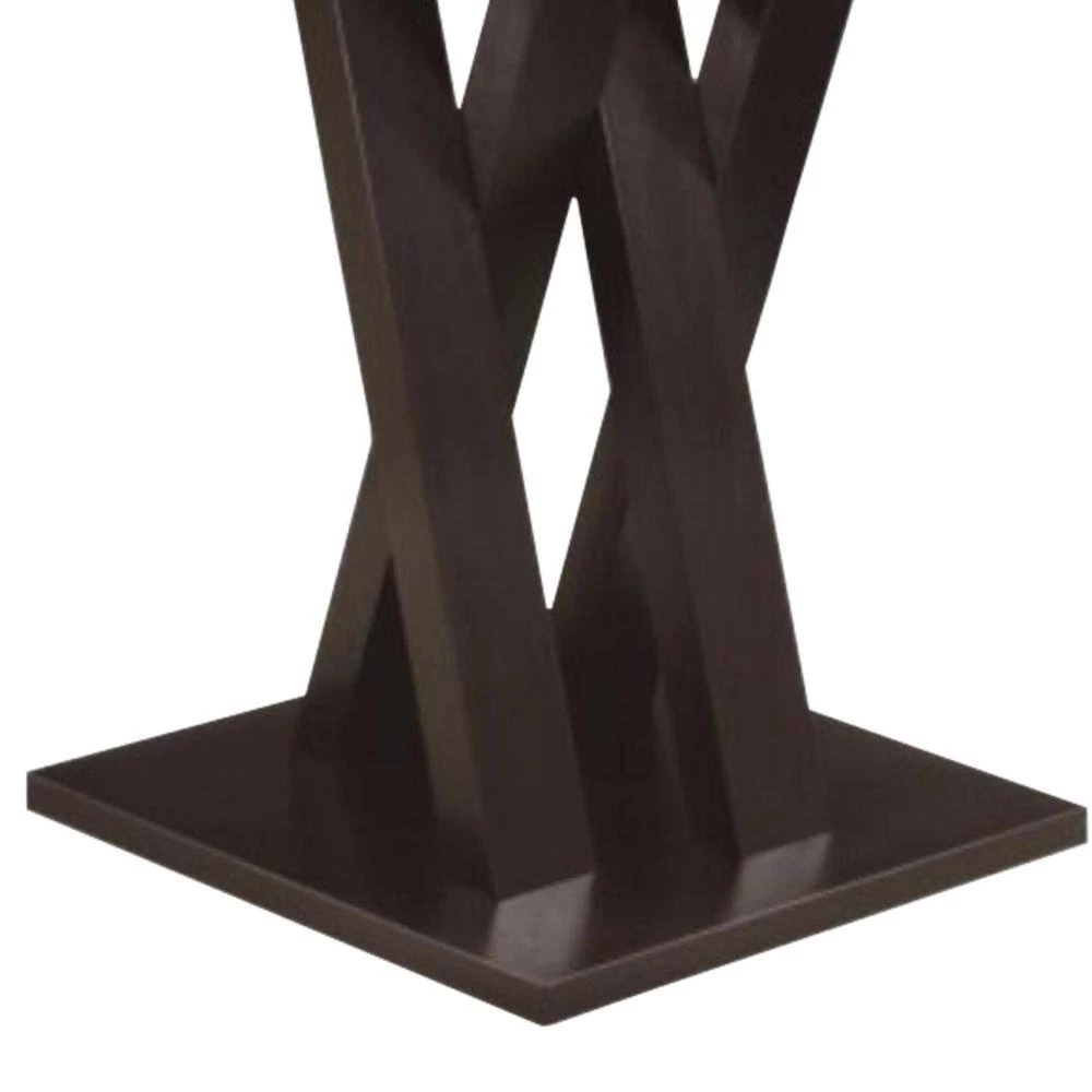 Contemporary Style 42 in. Brown Wooden Bar Table by Benjara 2 Contemporary Style 42 in. Brown Wooden Bar Table by Benjara - Image 2