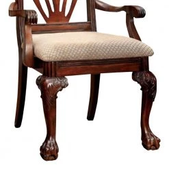 Traditional Cherry Arm Chair (Set of 2) by Benjara 15 Traditional Cherry Arm Chair (Set of 2) by Benjara -Cheap Benjara Store cherry benjara accent chairs bm131192 1f 1000
