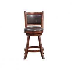 Eva 37.5 in. Cherry Brown Wood Frame Swivel Counter Stool Faux Leather by Benjara 9 Eva 37.5 in. Cherry Brown Wood Frame Swivel Counter Stool Faux Leather by Benjara -Cheap Benjara Store cherry brown benjara bar stools bm274312 c3 1000