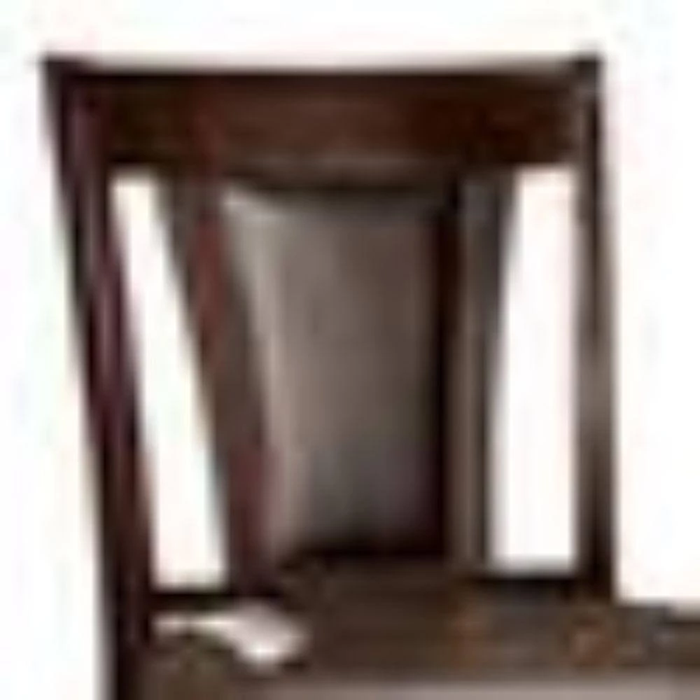 Brent II Contemporary Cherry Brown Counter Height Chair (Set of 2) by Benjara 4 Brent II Contemporary Cherry Brown Counter Height Chair (Set of 2) by Benjara - Image 4