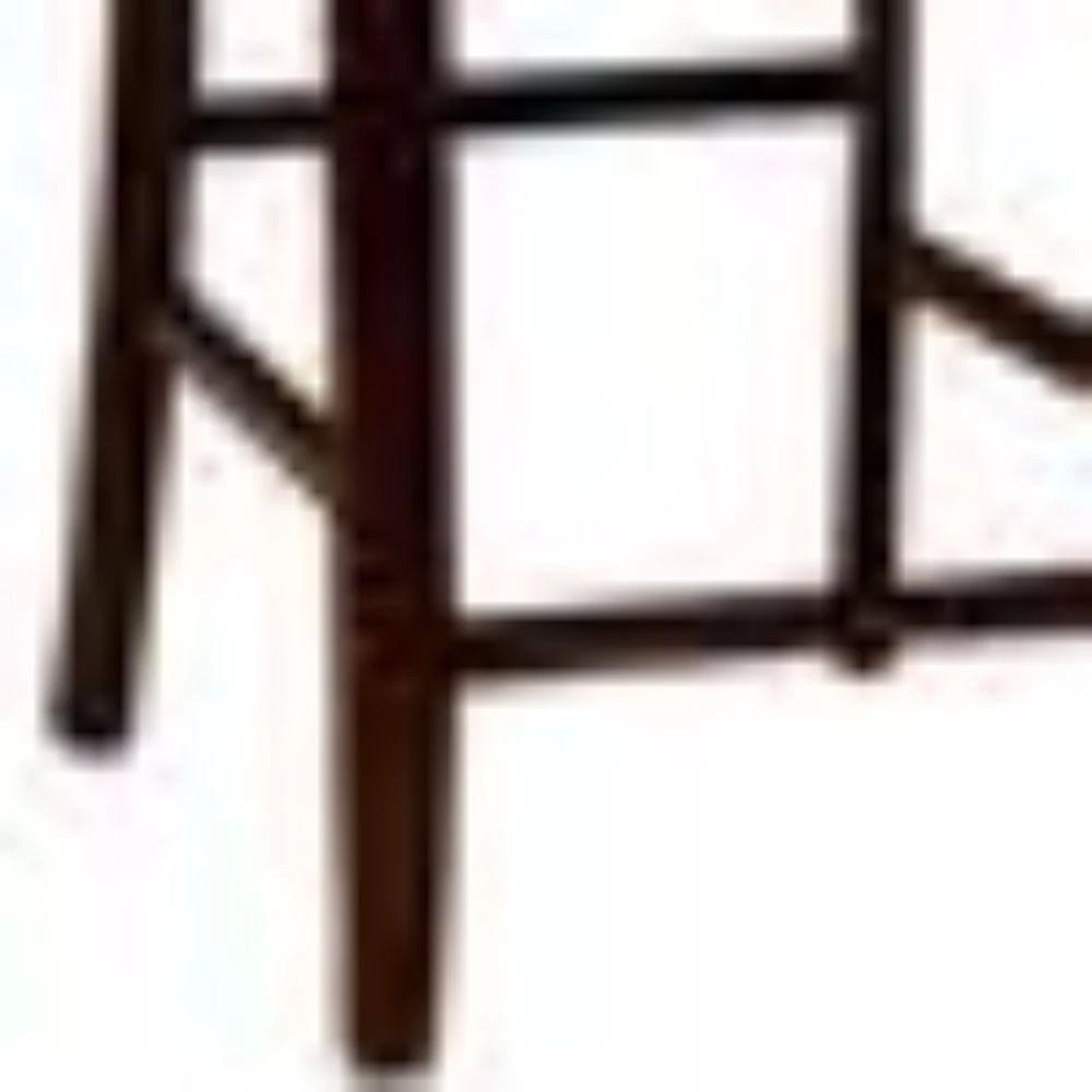 Brent II Contemporary Cherry Brown Counter Height Chair (Set of 2) by Benjara 5 Brent II Contemporary Cherry Brown Counter Height Chair (Set of 2) by Benjara - Image 5