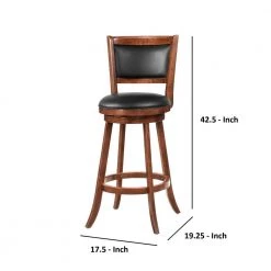 42.25 in. H Contemporary Chestnut Brown with Upholstered Seat Wooden Bar Stool (Set of 2) by Benjara 14 42.25 in. H Contemporary Chestnut Brown with Upholstered Seat Wooden Bar Stool (Set of 2) by Benjara -Cheap Benjara Store chestnut brown benjara bar stools bm69022 44 1000