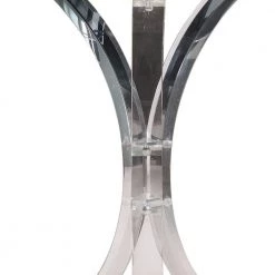 Contemporary Clear Acrylic Accent Table with Glass Top by Benjara 12 Contemporary Clear Acrylic Accent Table with Glass Top by Benjara -Cheap Benjara Store clear benjara end side tables bm159252 1f 1000