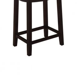 26 in. H Cream and Dark Brown Wooden Counter Stool with Faux Leather Upholstery by Benjara 12 26 in. H Cream and Dark Brown Wooden Counter Stool with Faux Leather Upholstery by Benjara -Cheap Benjara Store cream and dark brown benjara bar stools bm16768 4f 1000