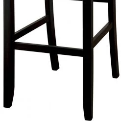 48 in. H Sania II Rustic in Ivory Linen Cream Wooden Bar Chair (Set of 2) by Benjara -Cheap Benjara Store cream benjara bar stools bm131233 fa 1000