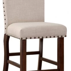 Cream and Brown Rubber Wood High Chair with Studded Trim (Set of 2) by Benjara 11 Cream and Brown Rubber Wood High Chair with Studded Trim (Set of 2) by Benjara -Cheap Benjara Store cream benjara dining chairs bm166612 4f 1000