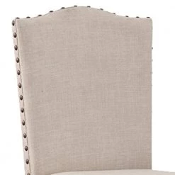 Cream and Brown Rubber Wood High Chair with Studded Trim (Set of 2) by Benjara 10 Cream and Brown Rubber Wood High Chair with Studded Trim (Set of 2) by Benjara -Cheap Benjara Store cream benjara dining chairs bm166612 c3 1000