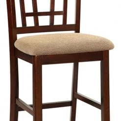 41 in. Dark Brown and Cream Wooden Counter Height Chair (Set of 2) by Benjara 13 41 in. Dark Brown and Cream Wooden Counter Height Chair (Set of 2) by Benjara -Cheap Benjara Store cream dark brown benjara bar stools bm166589 4f 1000