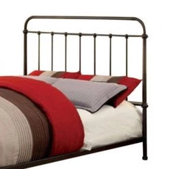 Bronze Metal Queen Size Platform Bed with Headboard and Footboard by Benjara 11 Bronze Metal Queen Size Platform Bed with Headboard and Footboard by Benjara -Cheap Benjara Store dark bronze benjara platform beds bm165986 44 1000