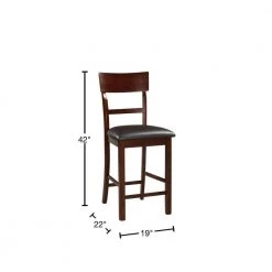42 in. Dark Brown Wooden Counter Height Chair (Set of 2) by Benjara 12 42 in. Dark Brown Wooden Counter Height Chair (Set of 2) by Benjara -Cheap Benjara Store dark brown benjara bar stools bm166590 40 1000
