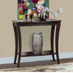 15.25 in. Dark Brown Standard Rectangle Wood Console Table with Shelf by Benjara 10 15.25 in. Dark Brown Standard Rectangle Wood Console Table with Shelf by Benjara -Cheap Benjara Store dark brown benjara console tables bm148764 c3 1000
