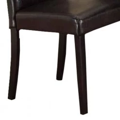 Dark Brown Faux Leather and Pine Wood Dining Side Chair (Set of 2) by Benjara 12 Dark Brown Faux Leather and Pine Wood Dining Side Chair (Set of 2) by Benjara -Cheap Benjara Store dark brown benjara dining chairs bm171501 1f 1000