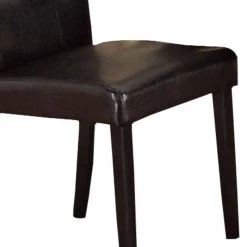 Dark Brown Faux Leather and Pine Wood Dining Side Chair (Set of 2) by Benjara 13 Dark Brown Faux Leather and Pine Wood Dining Side Chair (Set of 2) by Benjara -Cheap Benjara Store dark brown benjara dining chairs bm171501 44 1000