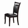 Retro Style Dark Brown Wooden Dining Chairs (Set of 2) by Benjara