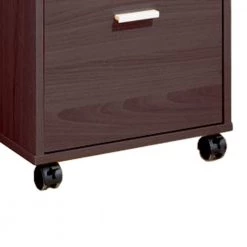 Dark Brown Mobile Storage File Cabinet by Benjara -Cheap Benjara Store dark brown benjara file cabinets bm148739 77 1000